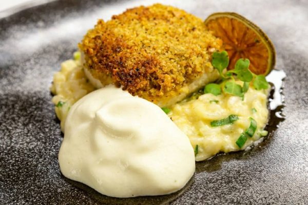 Filé de peixe ao forno restaurante banana da terra