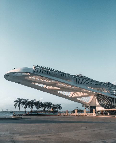 Foto externa do Museu do Amanhã no Rio de Janeiro